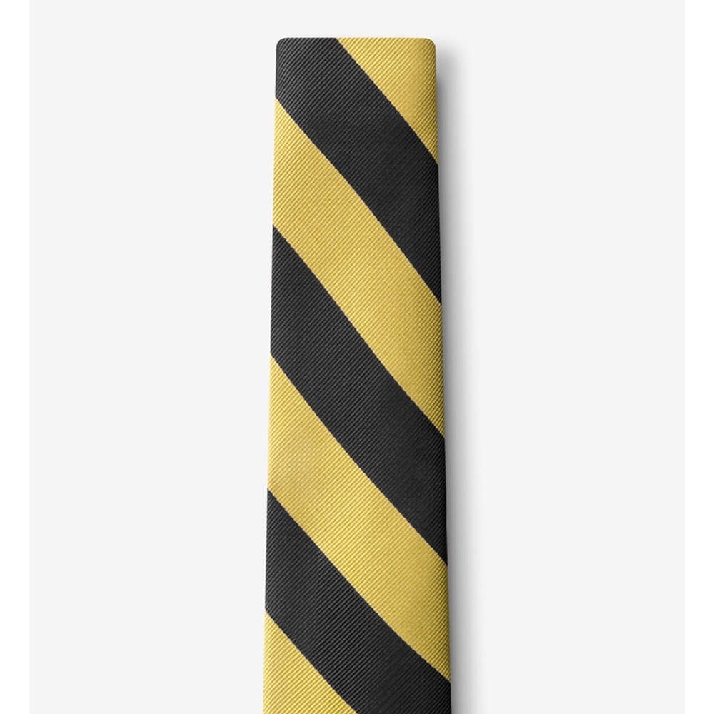 Boys gold and black necktie - Picture 3 of 5